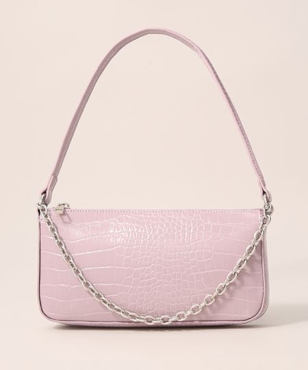 Bolsa-Croco-Baguete-com-Corrente-Rosa-9979340-Rosa_1