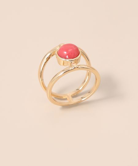 Anel-Duplo-com-Pedra-Oval-Dourado-9980813-Dourado_1