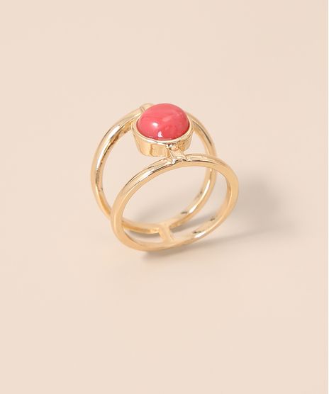 Anel-Duplo-com-Pedra-Oval-Dourado-9980813-Dourado_1