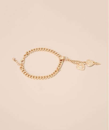 Pulseira-com-Pingente-de-Coracao-Dourado-9980869-Dourado_1