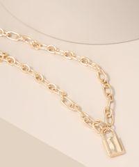 Colar-Feminino-com-Pingente-de-Cadeado-Dourado-9980874-Dourado_1
