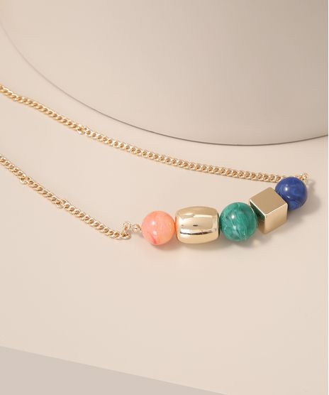 Colar-Feminino-com-Pedras-Coloridas-Dourado-9980891-Dourado_1