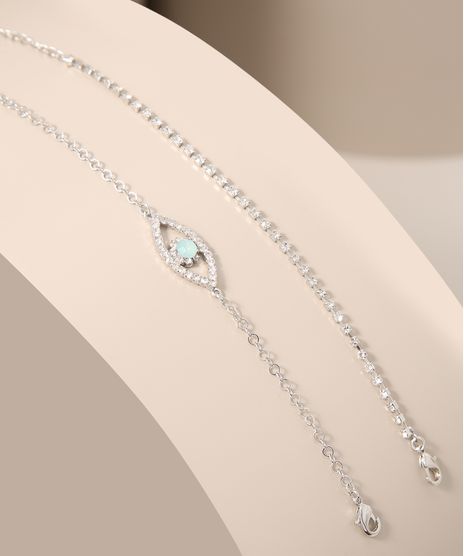 Kit-de-2-Pulseiras-Olho-Grego-com-Pedras-e-Strass-Prata-9986871-Prata_1