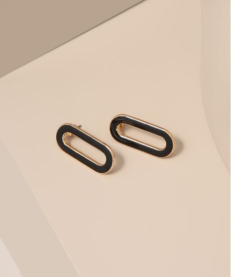 Brinco-Feminino-com-Elo-em-Resina-Dourado-9980854-Dourado_1