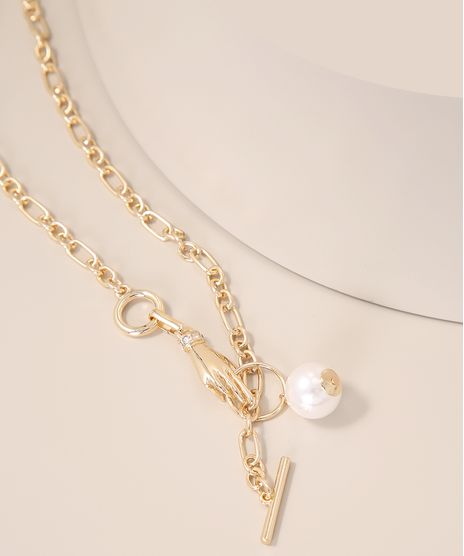 Colar-Feminino-com-Pingente-de-Perola-Dourado-9980866-Dourado_1