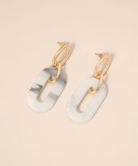 Brinco-Feminino-com-Pingente-de-Elo-Marmorizado-Dourado-9980838-Dourado_3