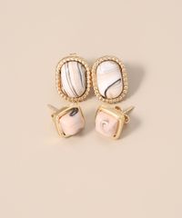 Kit-de-2-Brincos-com-Pedrarias-Marmorizadas-Dourado-9986846-Dourado_3