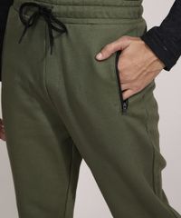 Calca-Relaxed-de-Moletom-com-Ziper-no-Bolso-Verde-9981815-Verde_4