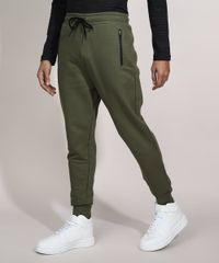 Calca-Relaxed-de-Moletom-com-Ziper-no-Bolso-Verde-9981815-Verde_6