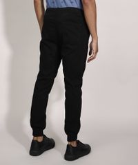 Calca-Jogger-Slim-de-Algodao-Canelada-com-Cordao-Preta-9982537-Preto_2