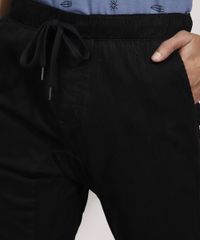 Calca-Jogger-Slim-de-Algodao-Canelada-com-Cordao-Preta-9982537-Preto_4