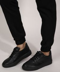 Calca-Jogger-Slim-de-Algodao-Canelada-com-Cordao-Preta-9982537-Preto_5