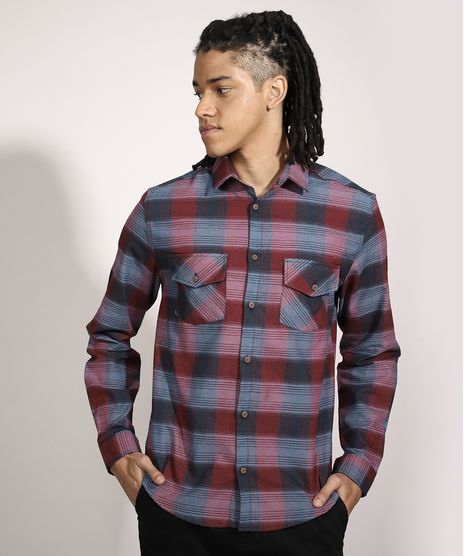 Camisa-Tradicional-Estampada-Xadrez-Manga-Longa-Multicor-9982805-Multicor_1