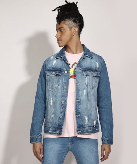 Jaqueta-Trucker-Jeans-Destroyed-com-Bolsos-Azul-Medio-9982013-Azul_Medio_1 Jaqueta-Trucker-Jeans-Destroyed-com-Bolsos-Azul-Medio-9982013-Azul_Medio_1