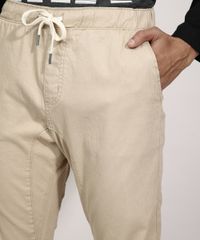 Calca-Jogger-Slim-de-Algodao-Canelada-com-Cordao-Kaki-9982537-Kaki_4