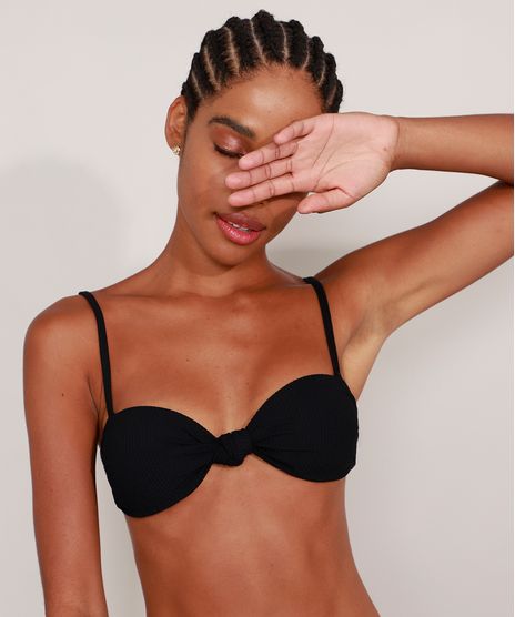 Biquini-Top-Tomara-que-Caia-Canelado-com-No-e-Bojo-Alca-Removivel-Protecao-UV50--Preto-9990881-Preto_1