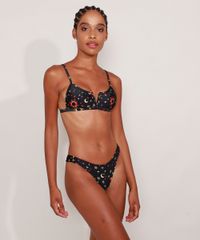 Biquini-Calcinha-Asa-Delta-Canelado-Estampado-de-Estrelas-com-Protecao-UV50--Preto-9990882-Preto_3