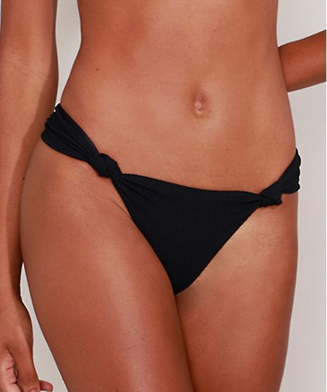 Biquini-Calcinha-Canelado-com-No-e-Franzido-Protecao-UV50--Preto-9990884-Preto_1