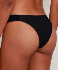 Biquini-Calcinha-Canelado-com-No-e-Franzido-Protecao-UV50--Preto-9990884-Preto_2