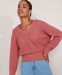 Sueter-de-Trico-Decote-V-Rosa-Claro-9981686-Rosa_Claro_6