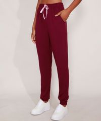 Calca-Jogger-de-Moletom-Esportiva-Ace-com-Bolsos-e-Cadarco-Vinho-9978919-Vinho_1