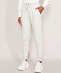 Calca-Jogger-de-Moletom-Basica-com-Bolsos-Cintura-Alta-Cinza-Mescla-Claro-9978561-Cinza_Mescla_Claro_1
