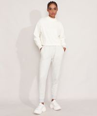 Calca-Jogger-de-Moletom-Basica-com-Bolsos-Cintura-Alta-Cinza-Mescla-Claro-9978561-Cinza_Mescla_Claro_3