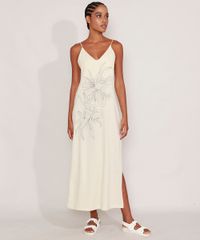 Vestido-Longo-com-Fenda-Flores-Alca-Fina-Decote-V-Bege-9984524-Bege_3