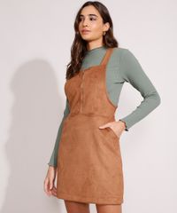 Salopete-de-Suede-com-Bolsos-e-Ziper-de-Argola-Caramelo-9984115-Caramelo_1 Salopete-de-Suede-com-Bolsos-e-Ziper-de-Argola-Caramelo-9984115-Caramelo_1
