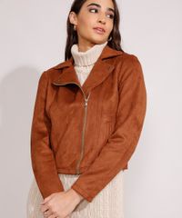 Jaqueta-Biker-de-Suede-com-Franjas-e-Bolsos-Caramelo-9969670-Caramelo_5