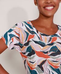 Camiseta-Estampada-Folhagem-Manga-Curta-Decote-Redondo-Bege-9989965-Bege_4