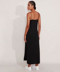 Vestido-Longo-com-Fenda-Flores-Alca-Fina-Decote-V-Preto-9984524-Preto_4