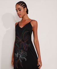 Vestido-Longo-com-Fenda-Flores-Alca-Fina-Decote-V-Preto-9984524-Preto_5