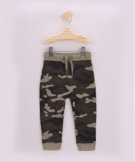Calca-de-Moletom-Infantil-Estampada-Camuflada-com-Cordao-Verde-Militar-9957236-Verde_Militar_1