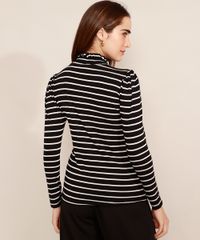 Blusa-Listrada-Manga-Longa-Gola-Alta-com-Lastex-Mindset-Preta-9993180-Preto_2