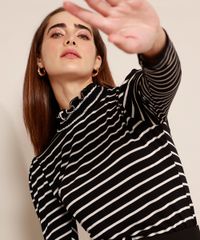 Blusa-Listrada-Manga-Longa-Gola-Alta-com-Lastex-Mindset-Preta-9993180-Preto_4