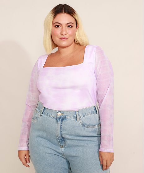 Blusa-de-Tule-Estampada-Tie-Dye-Manga-Longa-Decote-Reto-Mindset-Lilas-9993903-Lilas_1