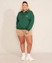 Blusao-Polo-de-Moletom-Plus-Size-com-Bordado--Change-Your-Mindset--Mindset-Verde-Escuro-9993015-Verde_Escuro_3