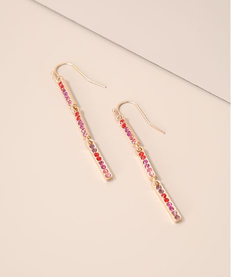 Brinco-Feminino-Alongado-com-Strass-Colorido-Multicor-9980841-Multicor_1