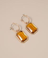 Brinco-Feminino-de-Argola-com-Pedra-Zirconia-Dourado-9983203-Dourado_3