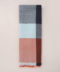 Cachecol-Feminino-de-Trico-Estampado-Xadrez-Multicor-9841630-Multicor_3