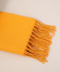 Cachecol-Feminino-de-Trico-com-Franjas-Mostarda-9841636-Mostarda_4