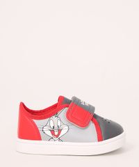 Tenis-Infantil-Looney-Tunes-com-Velcro-Grendene-Cinza-9986728-Cinza_2