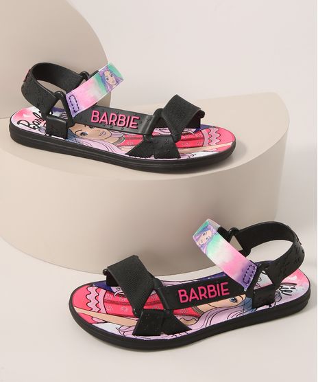 Sandalia-Papete-Infantil-Barbie-com-Tie-Dye-Preta-9991147-Preto_1