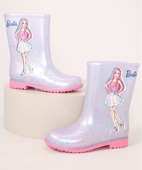 Galocha-Infantil-Barbie-Cano-Alto-com-Brilho-Grendene-Branca-9991143-Branco_1