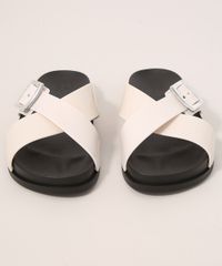 Rasteirinha-Feminina-Tiras-Cruzadas-com-Fivela-Choice-Zaxy-Off-White-9990990-Off_White_5