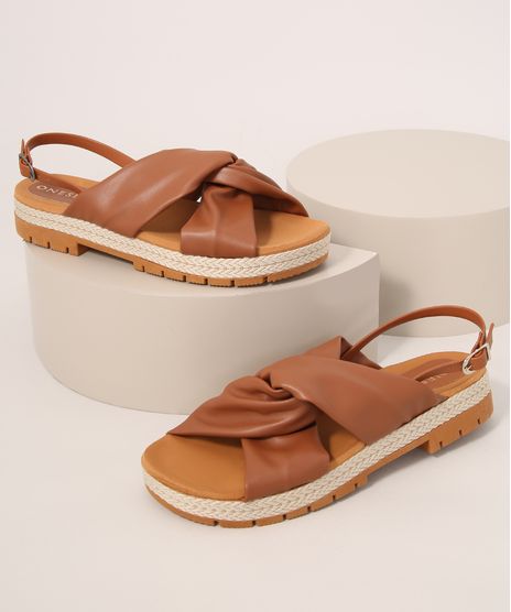 Sandalia-Feminina-Flatform-Tratorada-Tiras-Cruzadas-Oneself-Caramelo-9990710-Caramelo_1