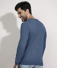 Sueter-Masculino-em-Trico-Gola-Careca-Azul-Medio-9780961-Azul_Medio_2