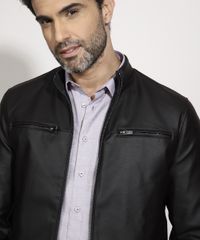 Jaqueta-Biker-Masculina-com-Fivela-e-Bolsos-Marrom-Escuro-9821267-Marrom_Escuro_6
