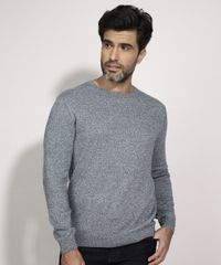 Sueter-Masculino-em-Trico-Gola-Careca-Azul-Mesclado-9780961-Azul_Mesclado_1